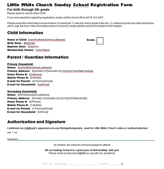 Figure three is a mail merge template document which includes several fields that are specified in the group export Figure three is a mail merge template document which includes several fields that are specified in the group export