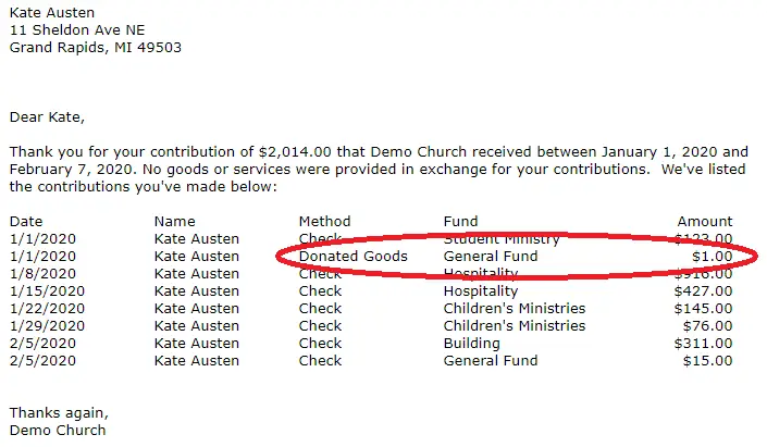 breeze-contribution-statement-showing-value-non-cash-donation