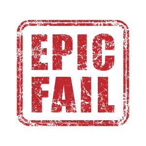 Epic fail grunge style rubber stamp icon. Red vintage failure meme seal label. Mistake sticker sign. Isolated on white background. Vector illustration image. Epic fail grunge style rubber stamp icon. Red vintage failure meme seal label. Mistake sticker sign. Isolated on white background. Vector illustration image.