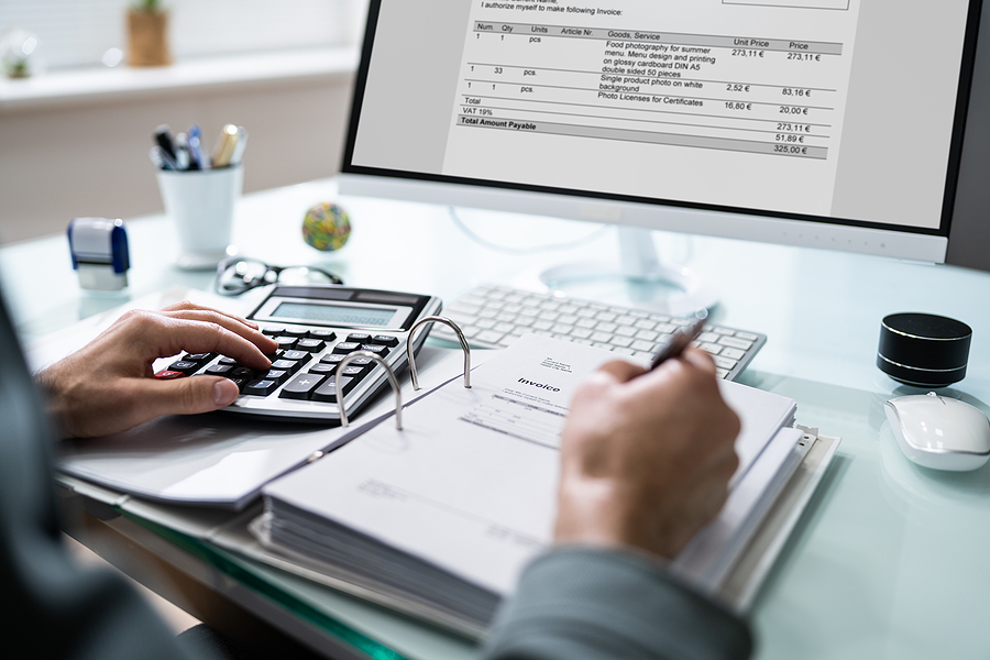 Professional Chartered Accountant Using Electronic Invoice Bill Software Professional Chartered Accountant Using Electronic Invoice Bill Software