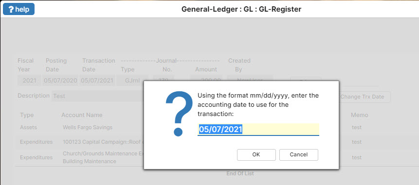 Correcting accounting mistake in IconCMO church management software Correcting accounting mistake in IconCMO church management software