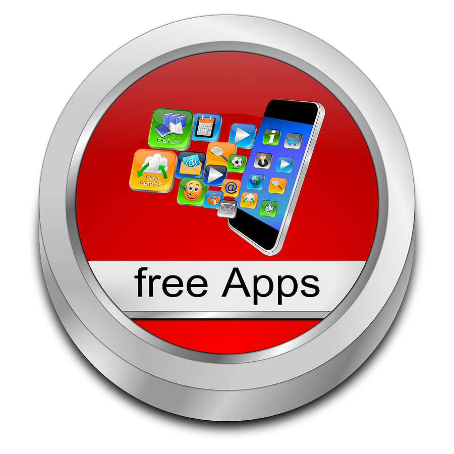 Colorful free apps button that has a phone and several icons representing free membership management software. Colorful free apps button that has a phone and several icons representing free membership management software.