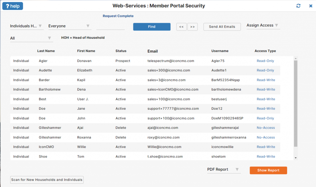 Member portal security Member portal security