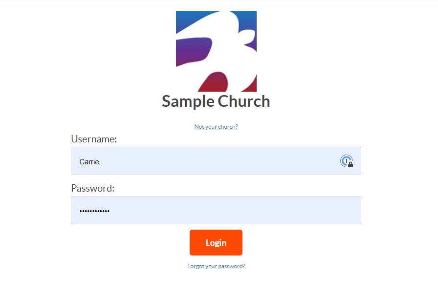 A sample of a customized login for IconCMO's member portal A sample of a customized login for IconCMO's member portal